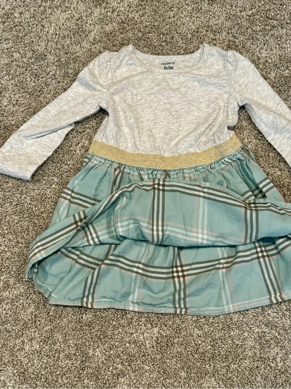 Toddler Girls 3T Dress Bundle Girls Fall long sleeve dress bundle plaid, holiday